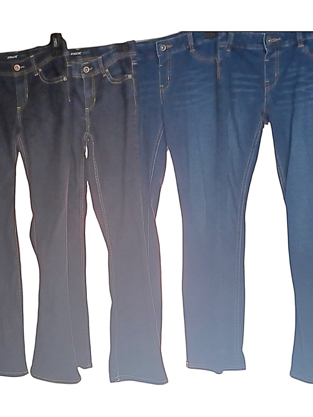 2 Jordache Boot Cut & 2 Faded Glory size 10/12